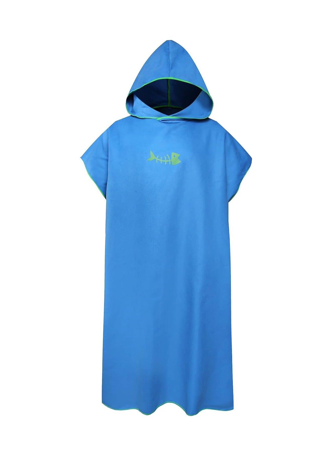 Quick drying beach bathrobe with Hood Microfiber Beach Blanket Bath Swim Towel Wetsuit Poncho for Adults