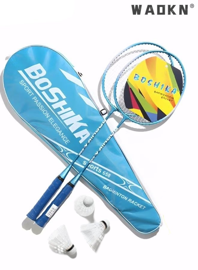 Badminton Racket Set, Lightweight Professional Badminton Racket Set for Badminton Racquets Badminton Rackets Set, Lightweight Badminton Rackets Professional Set with 3 Nylon Ball, 1 Badminton Bag