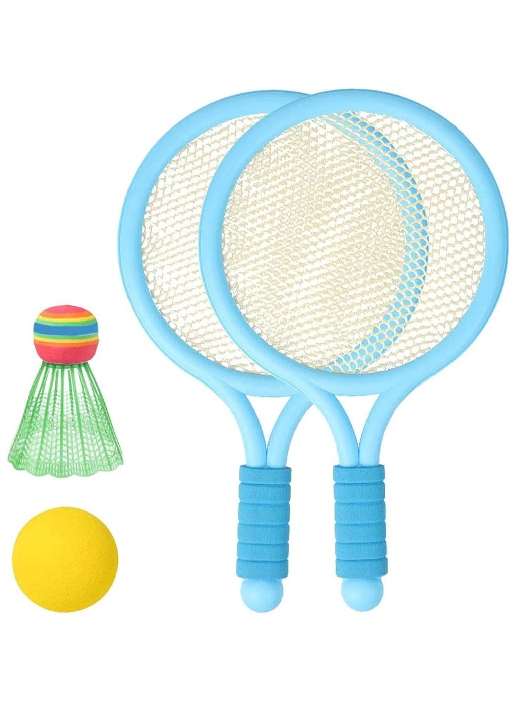 Tennis Racket Set for Kids, 2 Tennis Rackets with1 Badminton ball and 1 Soft Tennis Ball for Toddler Indoor/Outdoor