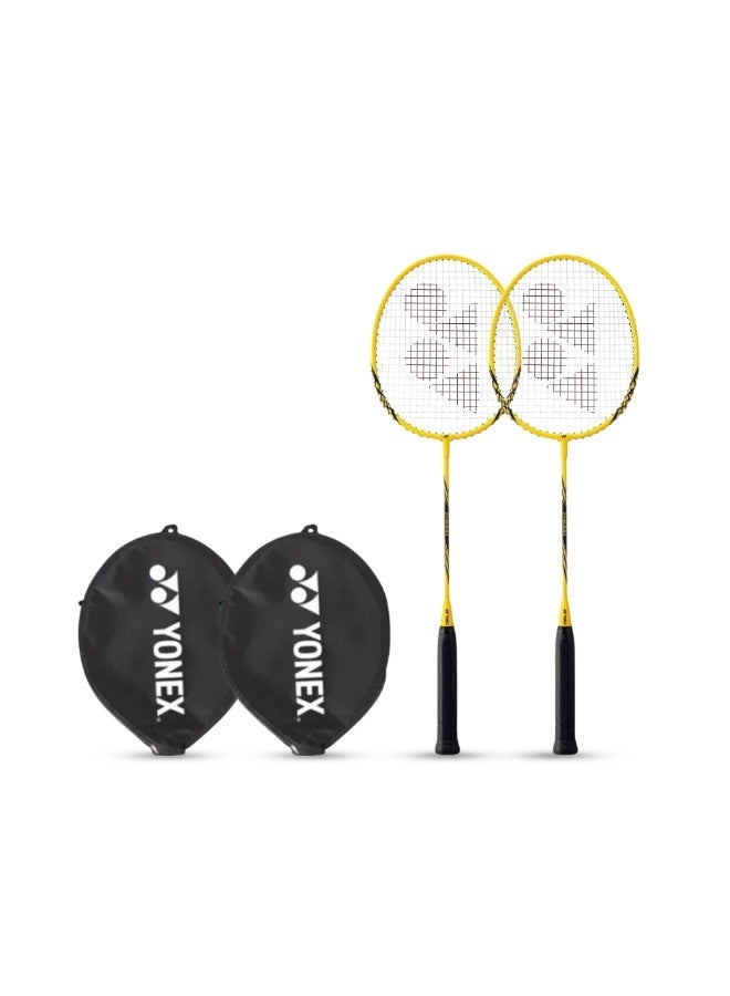 Yonex B4000-2-Player Badminton Set | Includes 2 Aluminum Rackets, 2 Headcover | Lightweight & Durable | Ideal for Beginners & Recreational Play