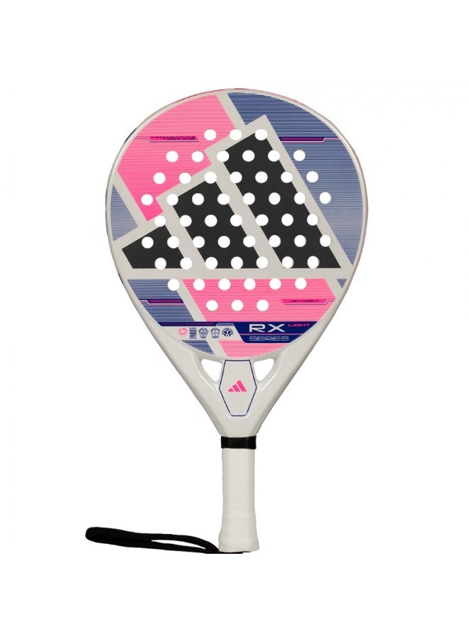 مضرب بادل Adidas RX SERIES LIGHT 2026 - مضرب خفيف الوزن وعالي الأداء يجمع بين التحكم والقوة والراحة - أبيض/وردي