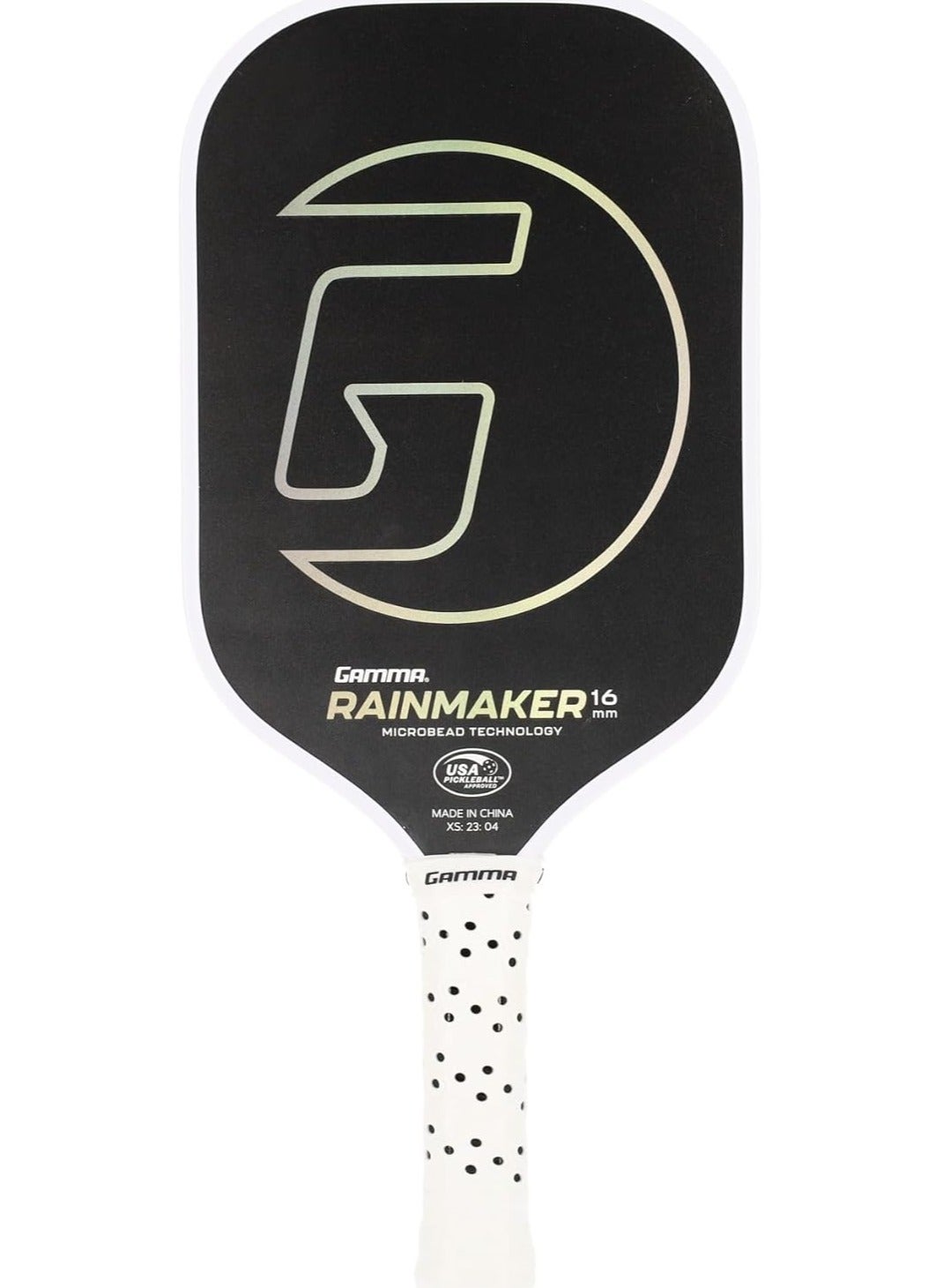 Rainmaker Pickleball Paddle  Lightweight, Large Sweet Spot, Microbead Carbon Fiber Face For Increased Spin & Control, Customizable Swing Weight, 16Mm & Available In 6 Colors