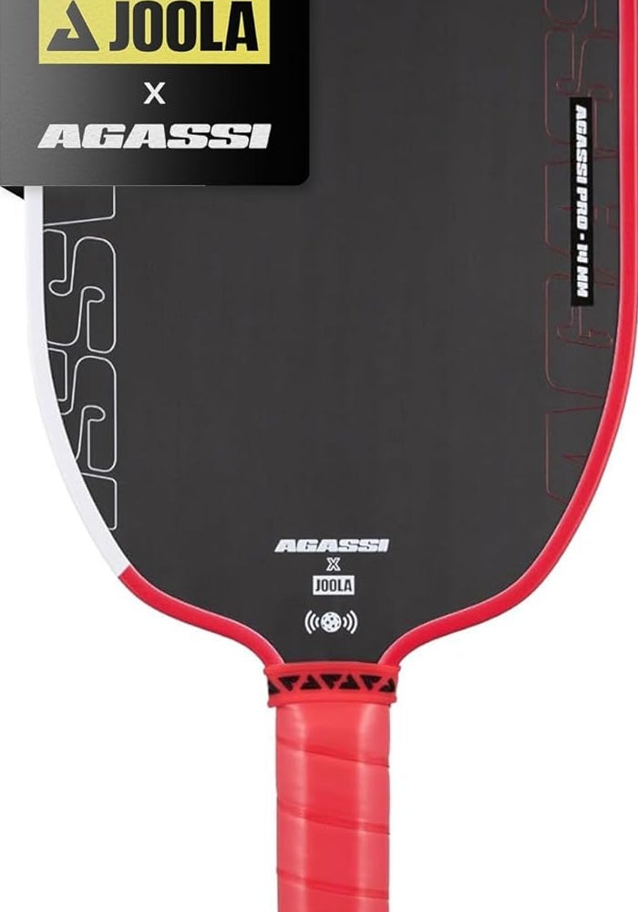 JOOLA Agassi Pro 14mm Pickleball Paddle - Carbon Fiber Surface
