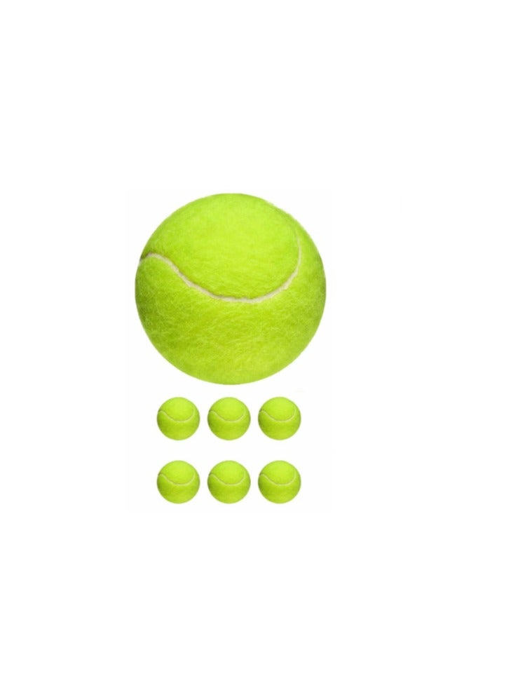 Tennis Balls, 6 Pack Training Tennis Balls,High Elasticity Practice Tennis Balls for Beginner