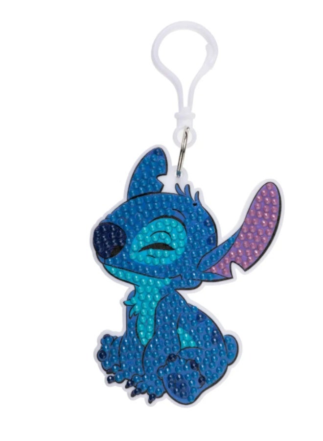 Disney Stitch Crystal Art Backpack Charm Kit DIY Craft Set