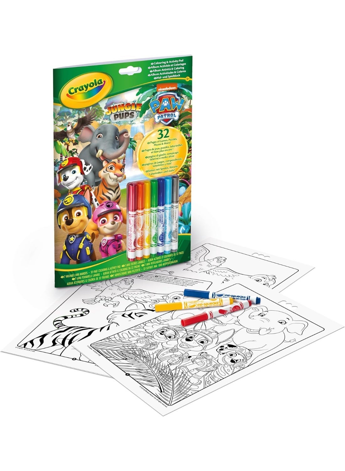 Crayola Colour & Activity Pad With Markers Paw Patrol CY04-6918G