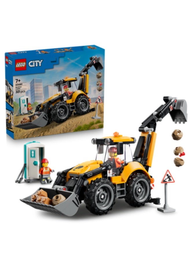 LEGO Yellow Backhoe Loader Building Set