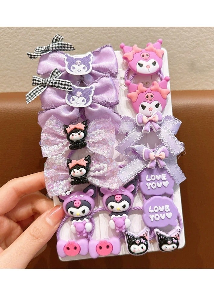 Kuromi Children's Rubber Band for Girls Does not Hurt Hair and Has Good Elasticity