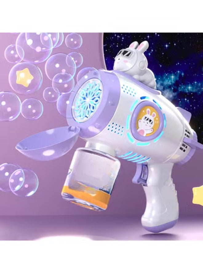 Handheld Bubble Guns Machine Rechargeable Bubble Blower Machine for Both Kids And Adults