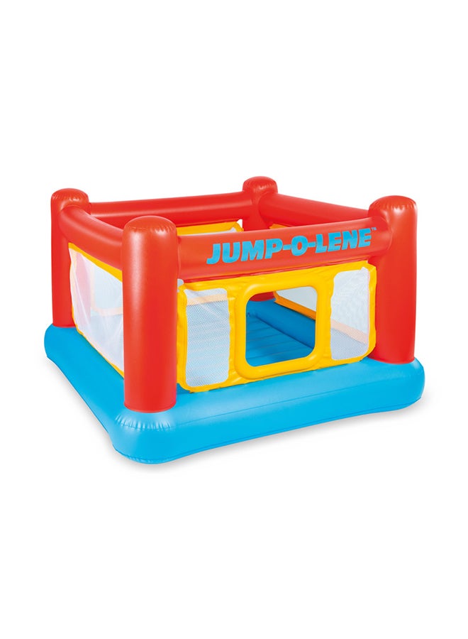 Jump-O-Lene™ Transparent Ring Castle 1.74m x 1.74m x 1.12m – Inflatable Bounce House for Kids – Ages 3–6 174x174x112cm