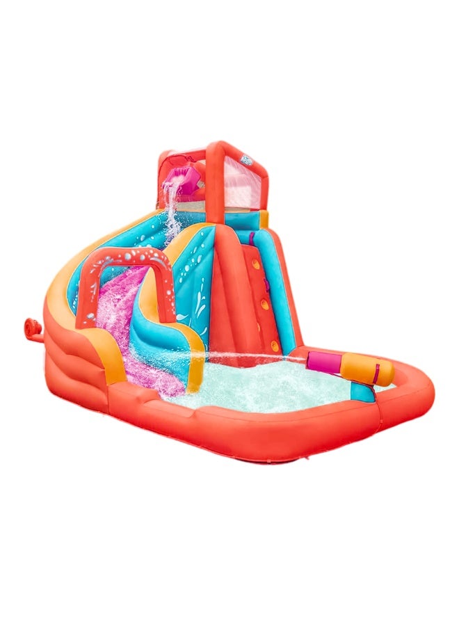 FLOBO Kids Water Park Bouncy Castle With 450W Air Pump (365x320x270cm, Age 3-8 Years) - Multicolor