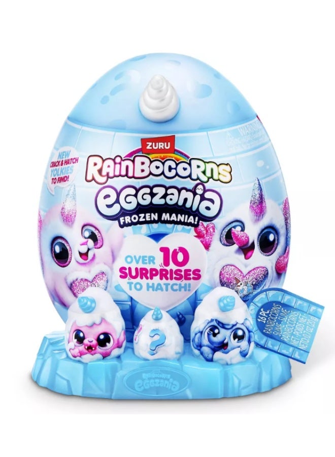 لعبة قطيفة مفاجئة قابلة للتجميع من ZURU Rainbocorns Eggzania – سلسلة Frozen Mania (الإصدار 1)
