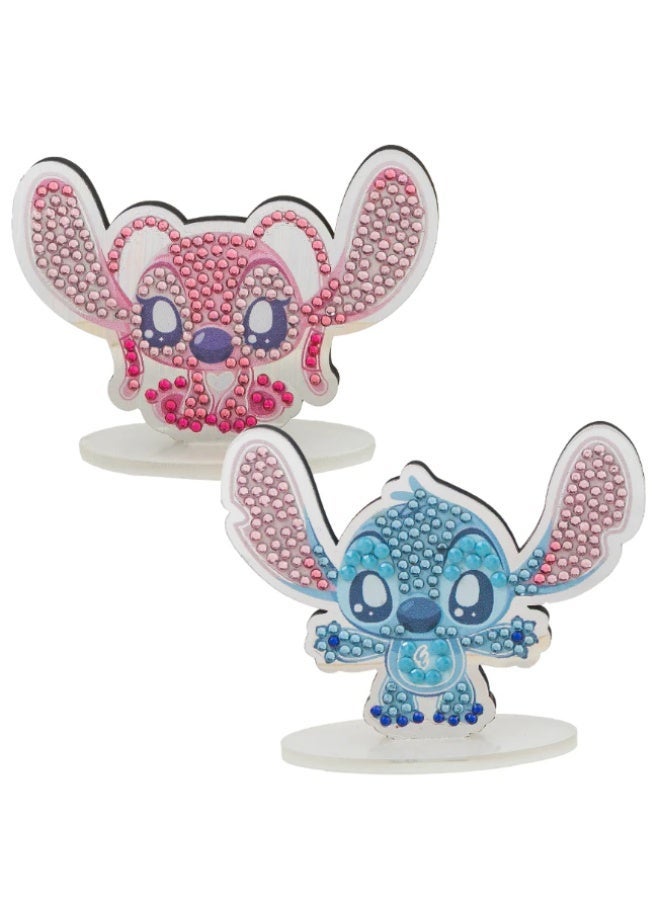 Disney Stitch & Angel Crystal Art Mag Buddies Set of 2 Craft Kit