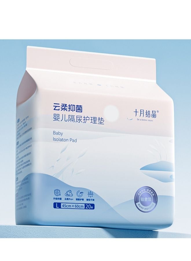 Disposable Changing Mats, 45X60CM Baby Changing Pads Ultra-Absorbent Soft Leak-Proof Portable Diaper Changing Pad Liners, Pack of 20