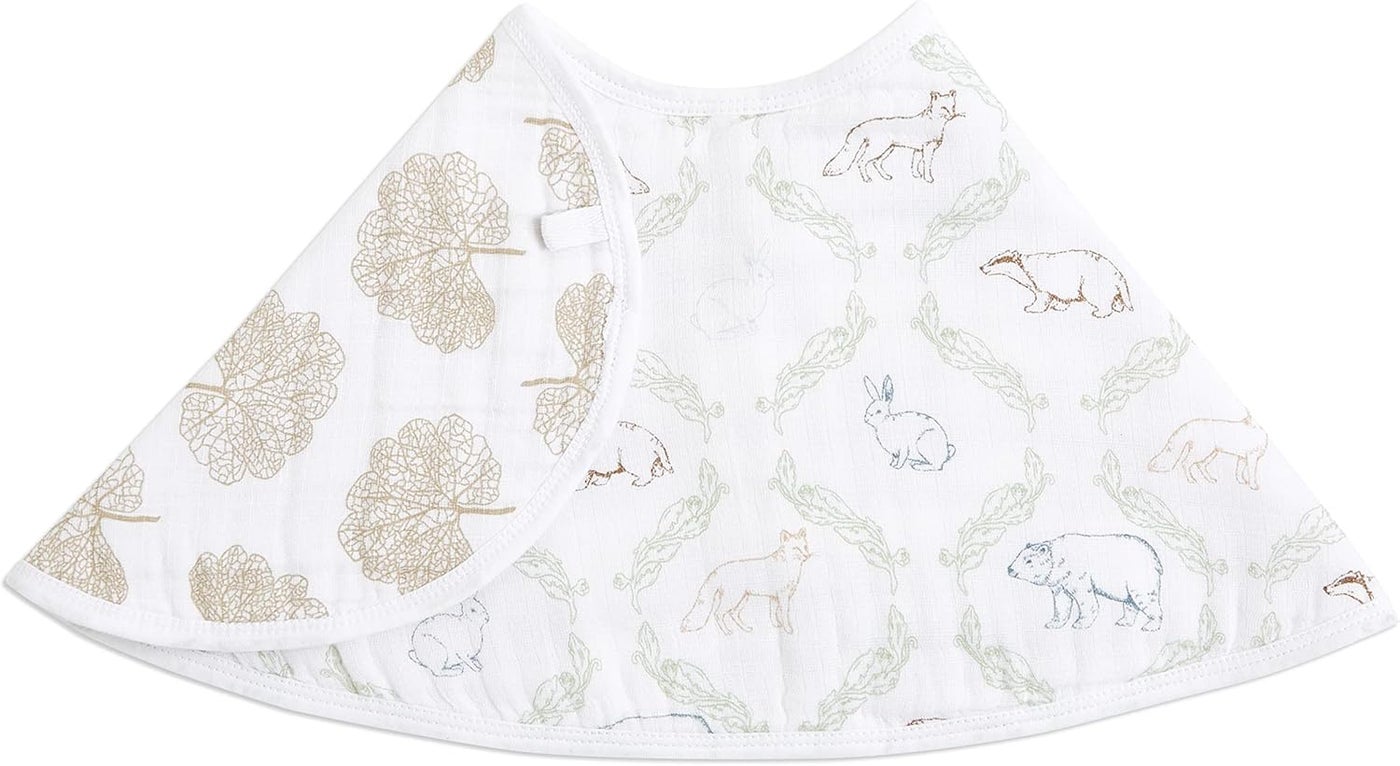 aden + anais Essentials Baby Burpy Baby Bib, 100% Cotton Muslin, 22.5” X 11”, Single