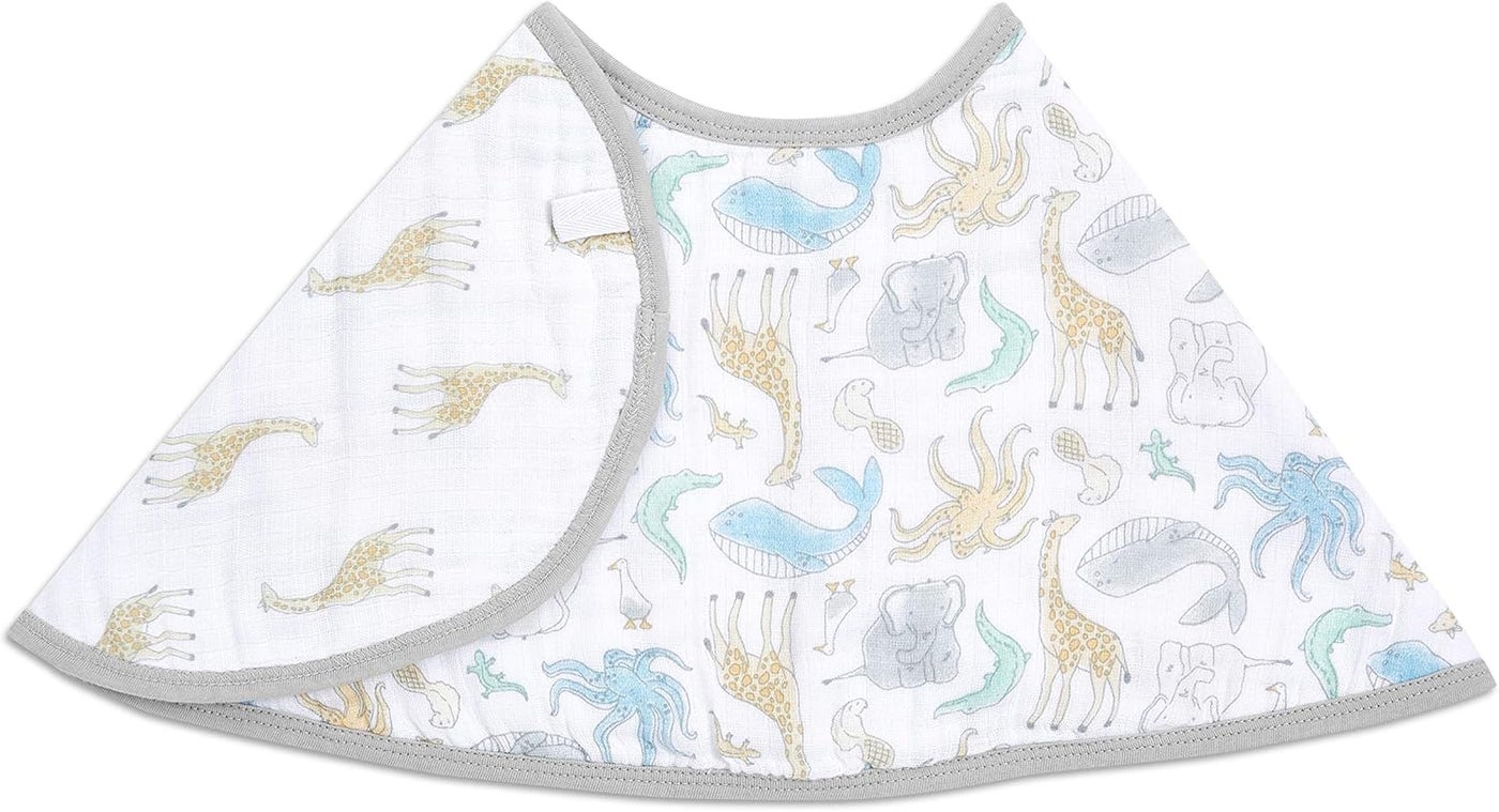 Aden + Anais Essentials Cotton Muslin Baby Burpy Bib - Natural History
