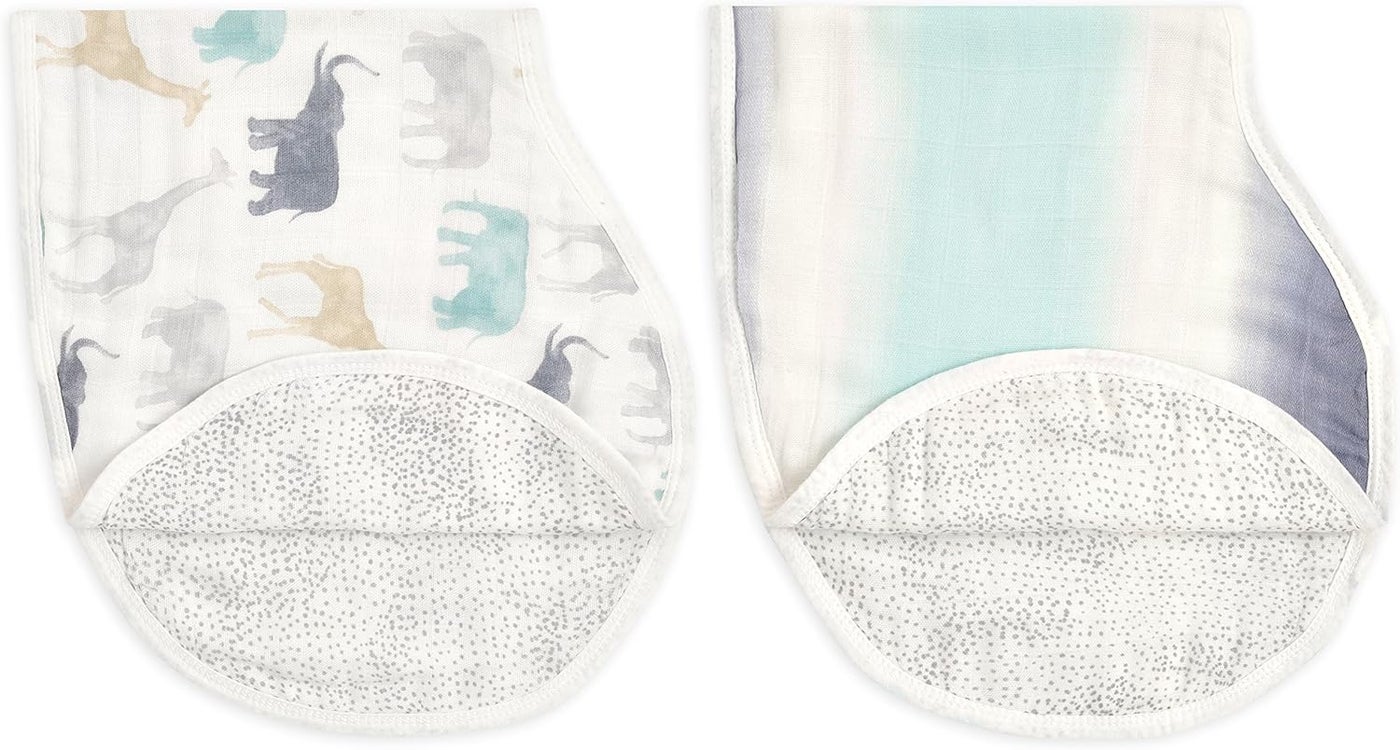 Aden + Anais Silky Soft Burpy Bibs - Pack of 2 - Expedition