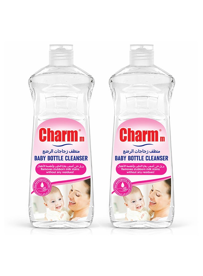 Baby Bottle Cleanser, Ideal For Cleaning Baby Bottles, 100% Recycled, Eco-Friendly, Dermatologically Tested  2x1L
