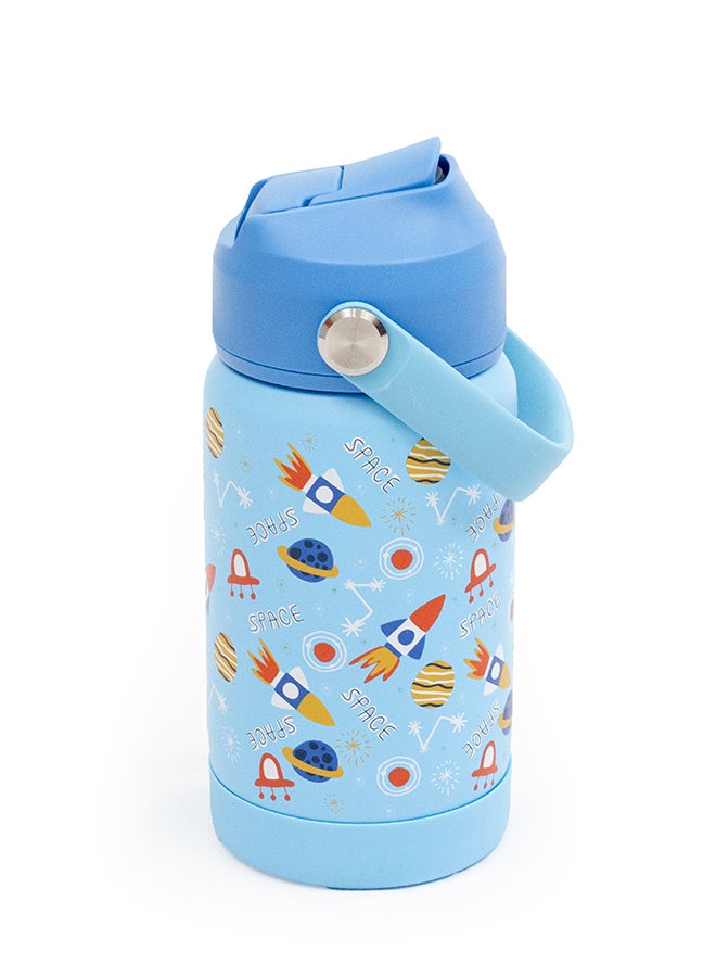 Kids Insulated Water Bottle – BPA Free,Leak Proof Sipper for Toddlers – Eco-Friendly – Stays Cold or Warm for Hours - Space Adventure