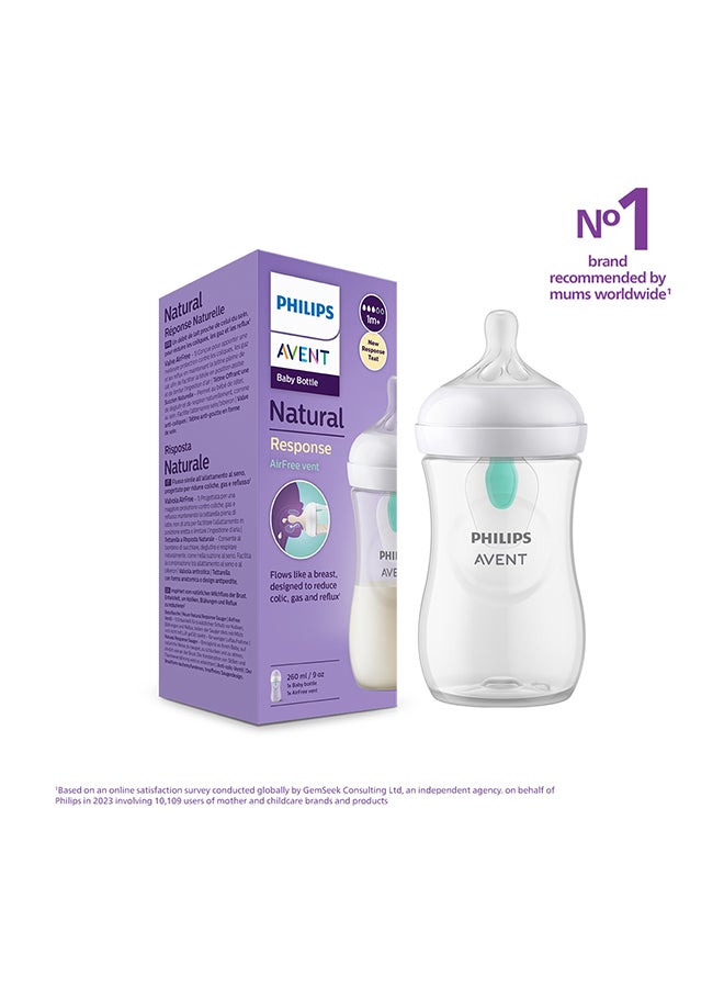 Natural 3.0 Feeding Bottle With Vent 260 Ml , White