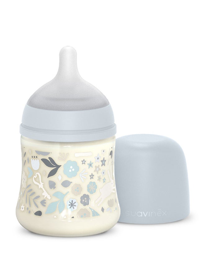 Polyamide Baby Feeding Bottle With Slow-Flow Physiological Nipple Teat, Mimics Natural Breastfeeding Experience, 0+ Months 150Ml - Blue