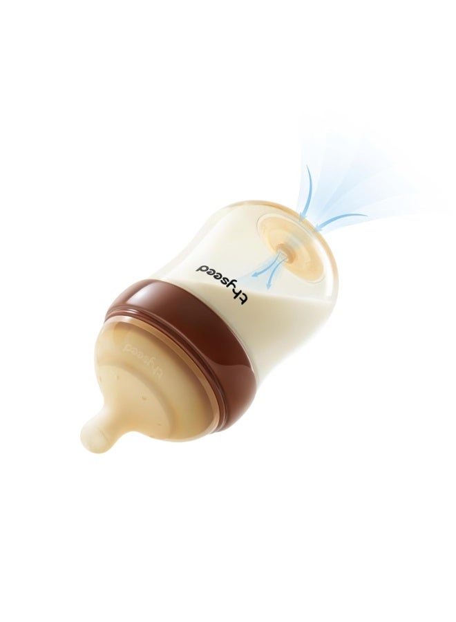 Thyseed PPSU Anti-Colic Baby Bottle, Breast-Like Slow Flow Nipple for Breastfed Babies (1m+), 5 oz/160 mL, 1 Pack