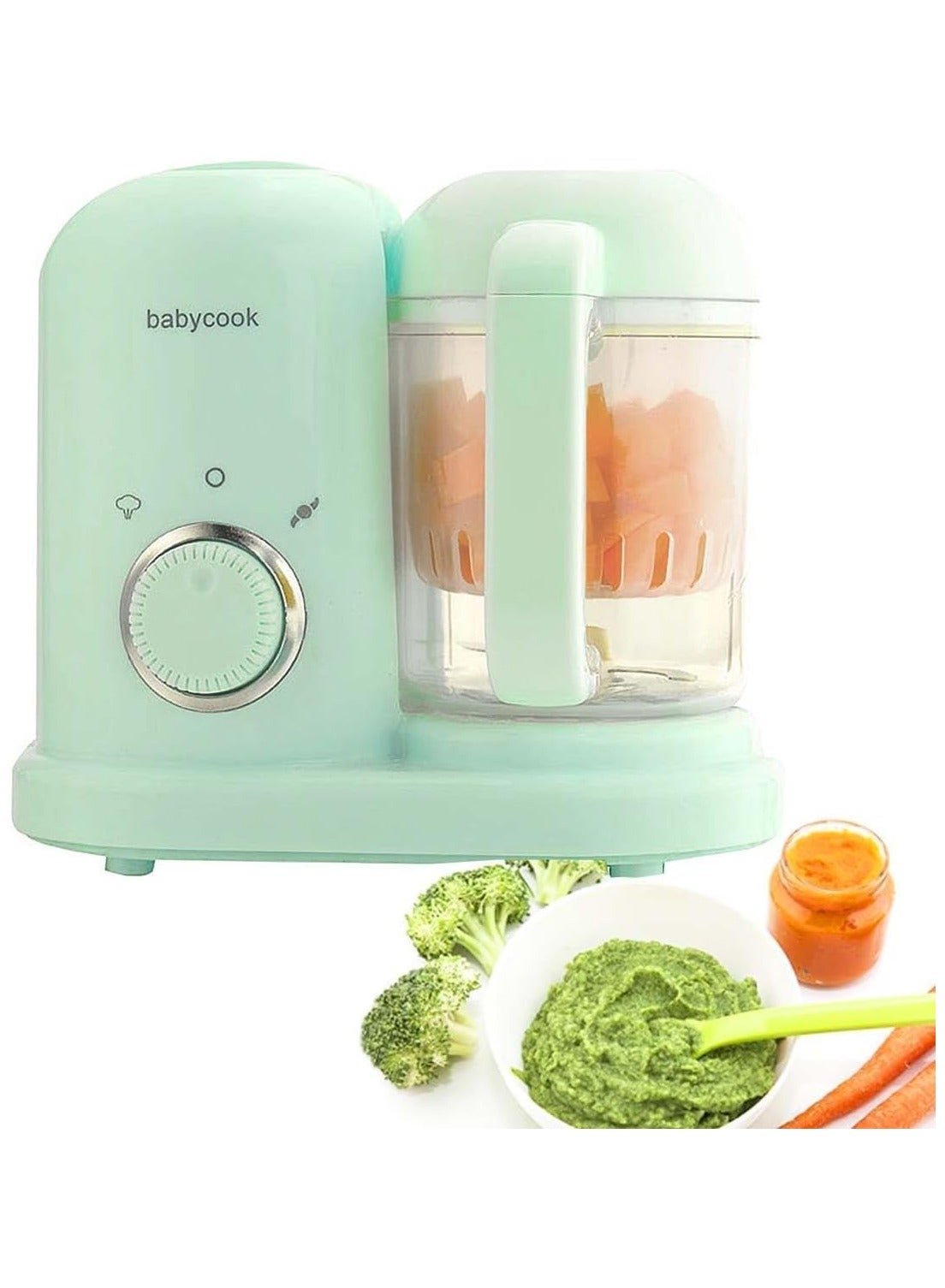 Automatic Vegetable Chopper for Kids – Electric Safe Food Cutter with Steam Function, Child-Friendly Blades & Easy Clean Design