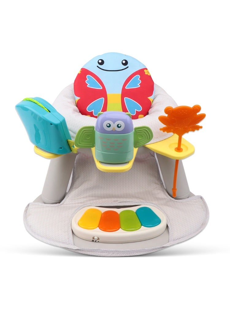 Teknum 2 - IN - 1 Dining Chair/Toddler Play Seat W/Pedal Piano - Butterfly