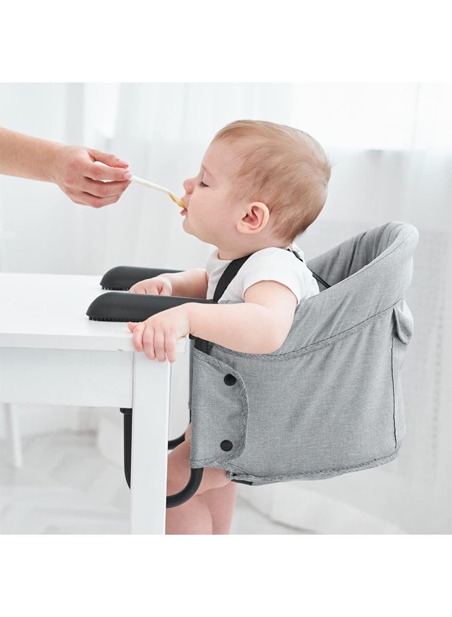 Hook On High Chair，Multifunctional Portable Baby Foldable Chair，Clip on Table Storage Feeding Baby Seat，for Home and Travel
